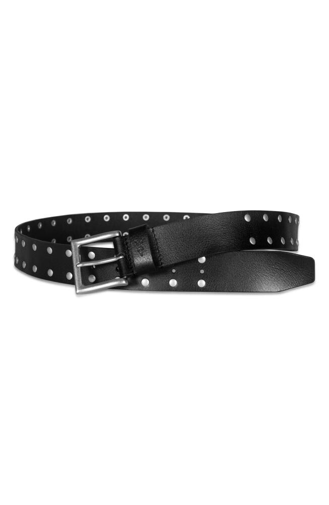 AllSaints Studded Leather Belt in Black Cover