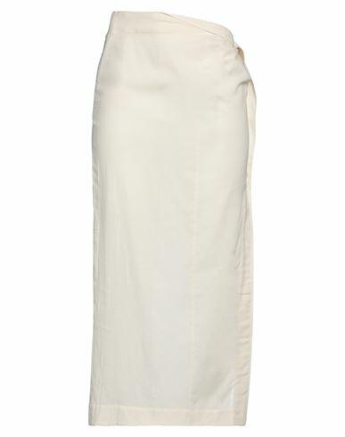 Jacquemus Woman Maxi skirt Ivory Cotton Cover