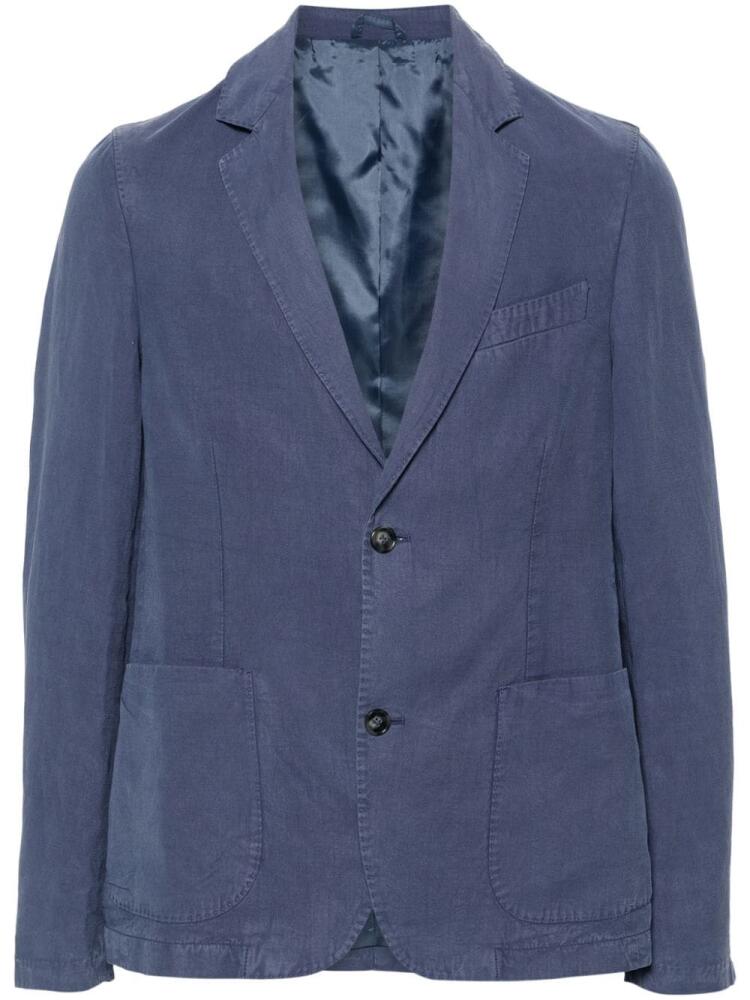 Officine Generale Nehemiah single-breasted blazer - Blue Cover