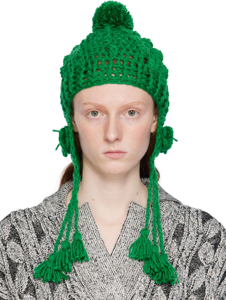 Anna Sui Green Butterfly Beanie Cover