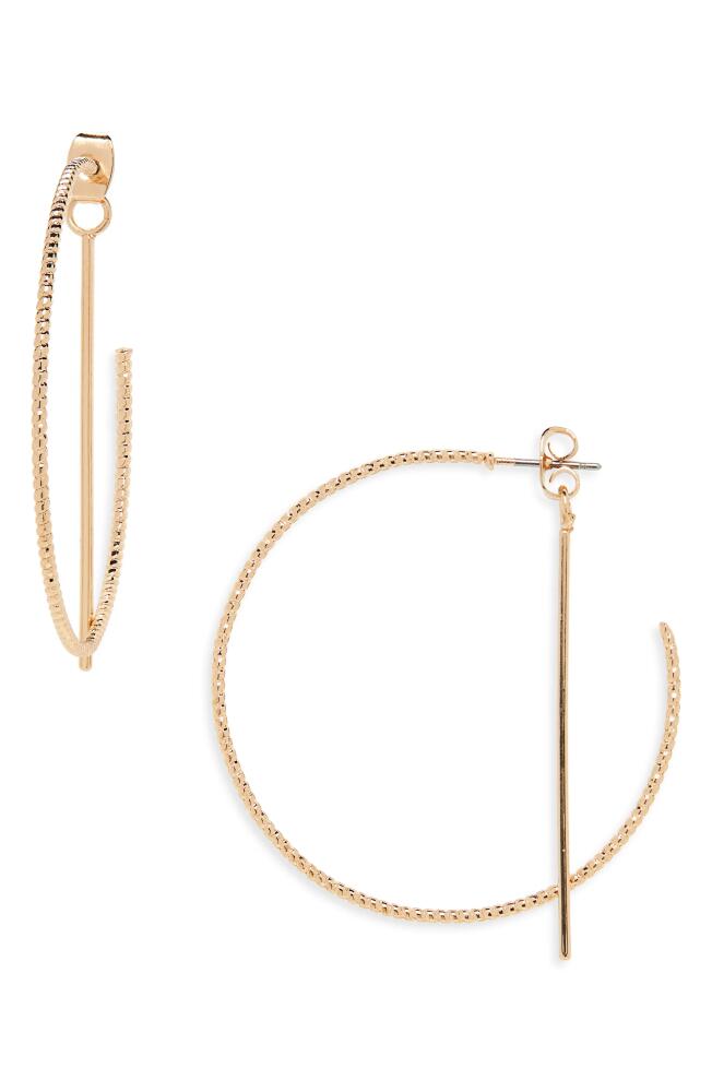 Panacea Front/Back Hoop Earrings in Gold Cover