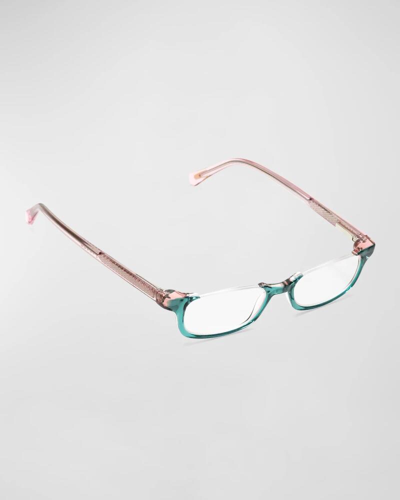 Eyebobs What Inheritance Semi-Rimless Rectangle Acetate Reader Glasses Cover