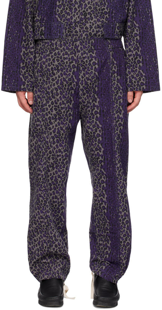 South2 West8 Purple Print Trousers Cover