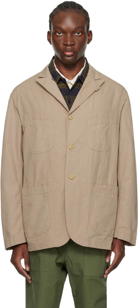 Engineered Garments Khaki Single-Breasted Blazer Cover