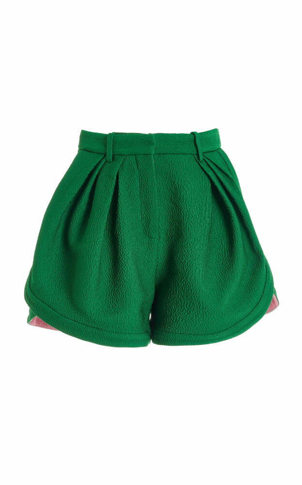 Rosie Assoulin - Tailored Running Shorts - Green Cover