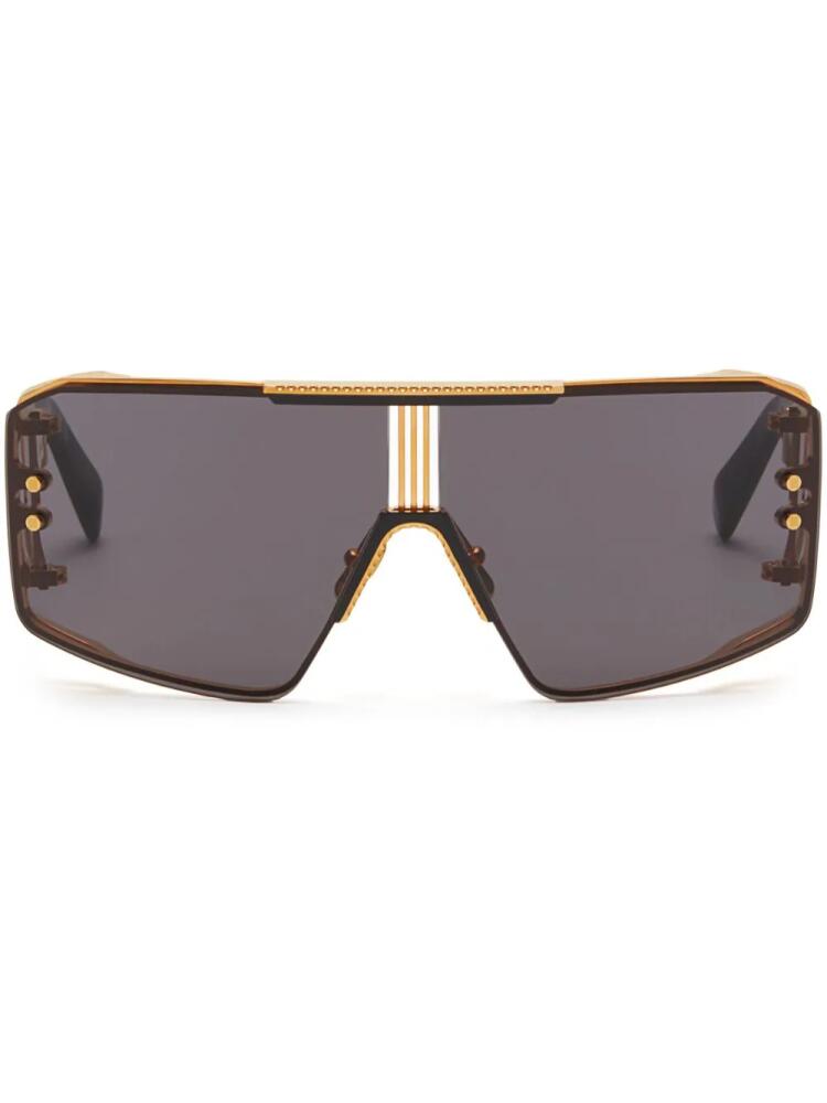 Balmain Eyewear Le Masque tinted sunglasses - Black Cover