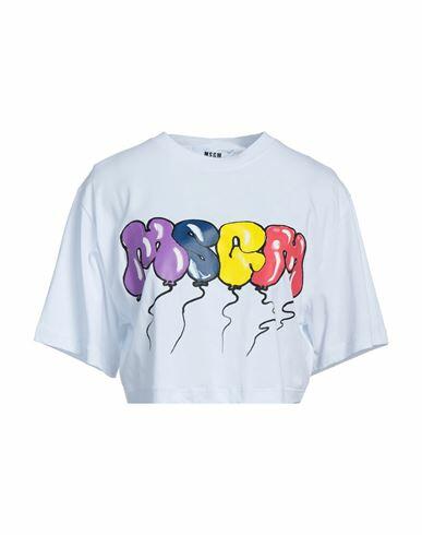 Msgm Woman T-shirt White Cotton Cover