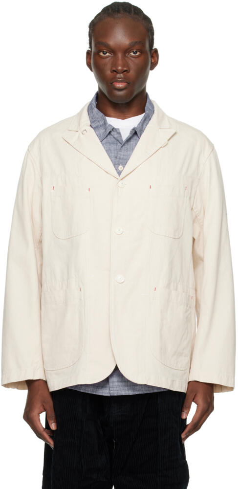 Engineered Garments Off-White Single-Breasted Blazer Cover