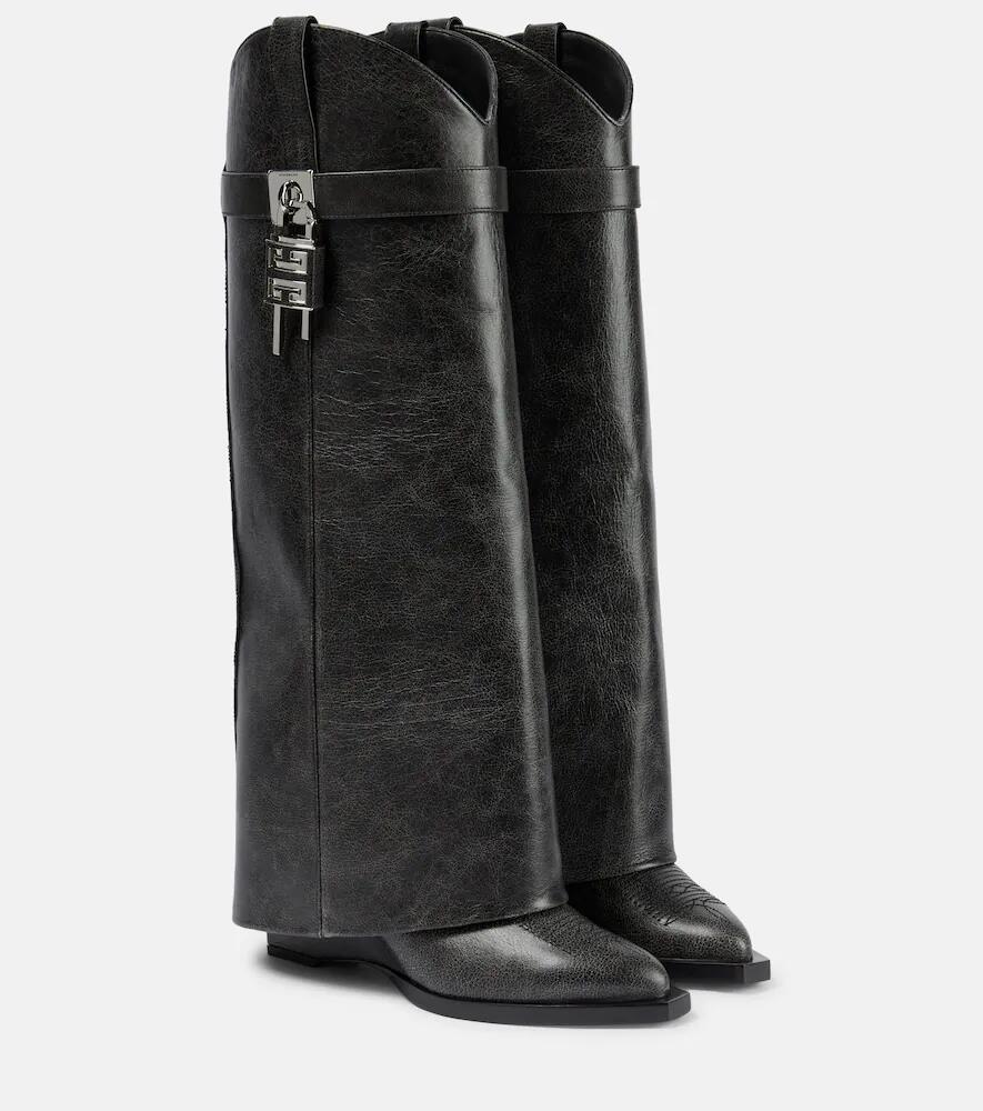 Givenchy Shark Lock Cowboy leather boots Cover