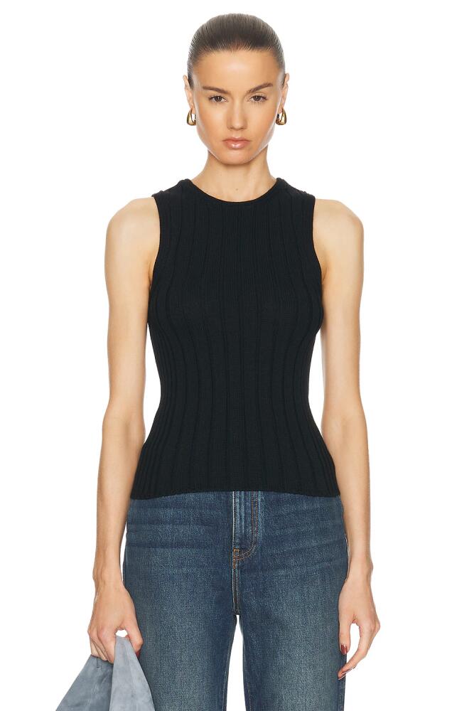 KHAITE Manu Tank Top in Black Cover