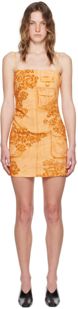 Acne Studios Orange Trompe L'œil Minidress Cover