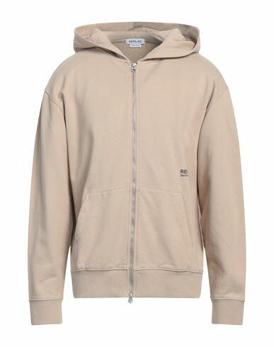 Replay Man Sweatshirt Beige Cotton Cover