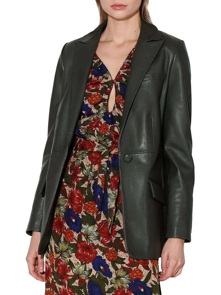 Walter Baker Women's Mia Tailored Fit Leather Jacket - Basil Cover