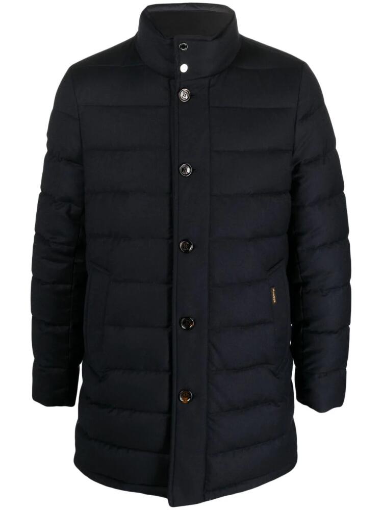 Moorer long-sleeve padded coat - Blue Cover