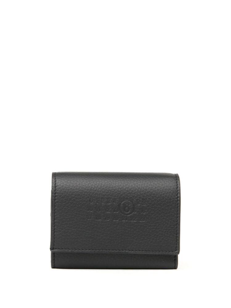 MM6 Maison Margiela Signature tri-fold wallet - Black Cover