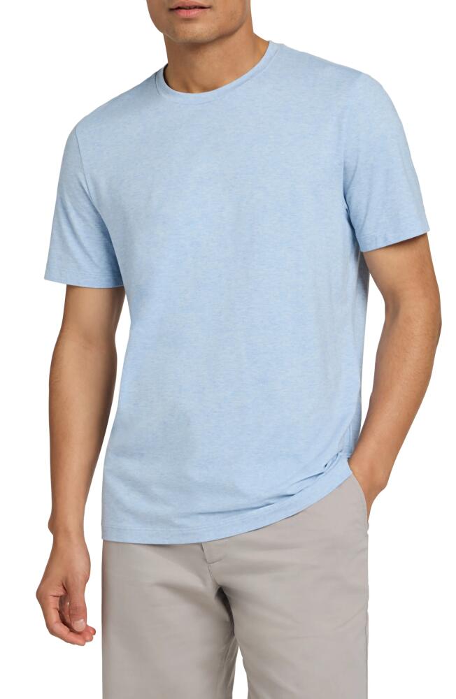 Faherty Movement Stretch T-Shirt in Cardiff Blue Heather Cover