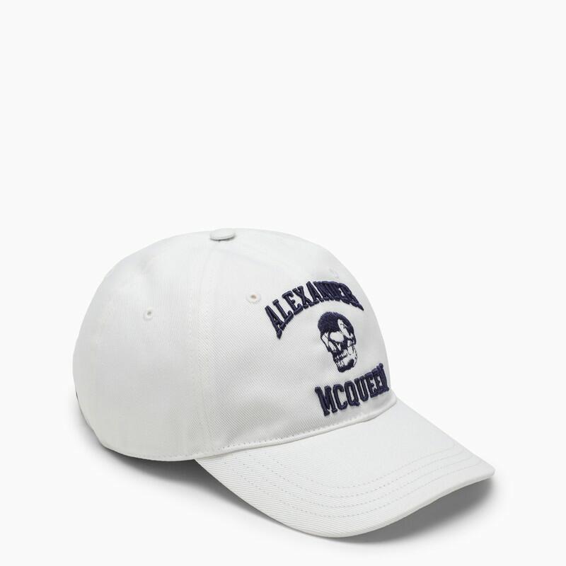 Alexander McQueen White baseball cap with logo Cover