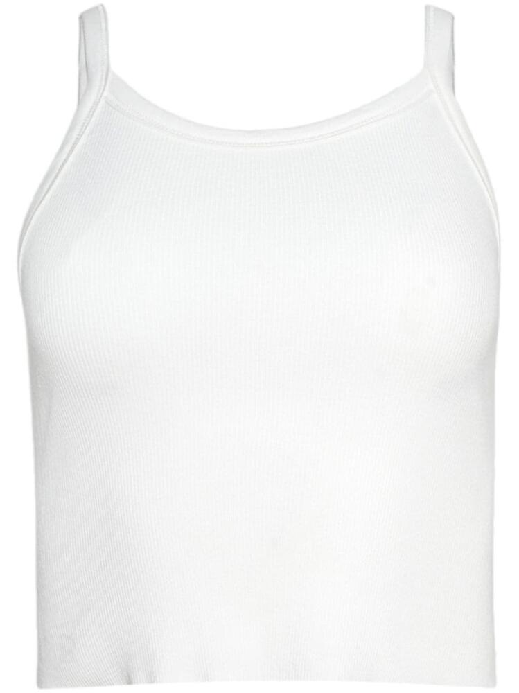 ETERNE cropped cotton tank top - White Cover