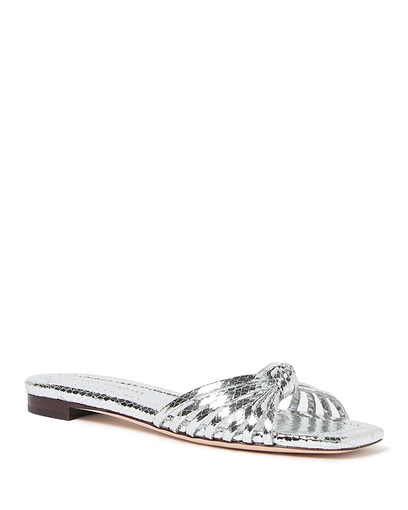 Loeffler Randall Women's Izzie Knot Flat Slide Sandals Cover