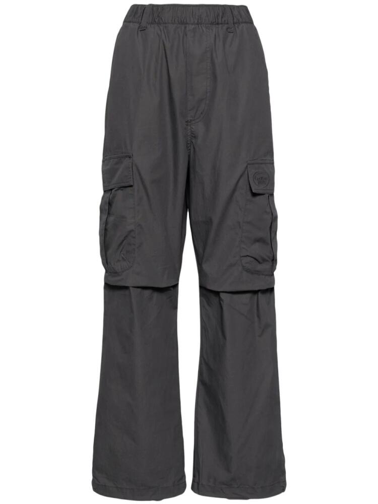 CHOCOOLATE logo-embroidered cotton cargo trousers - Grey Cover