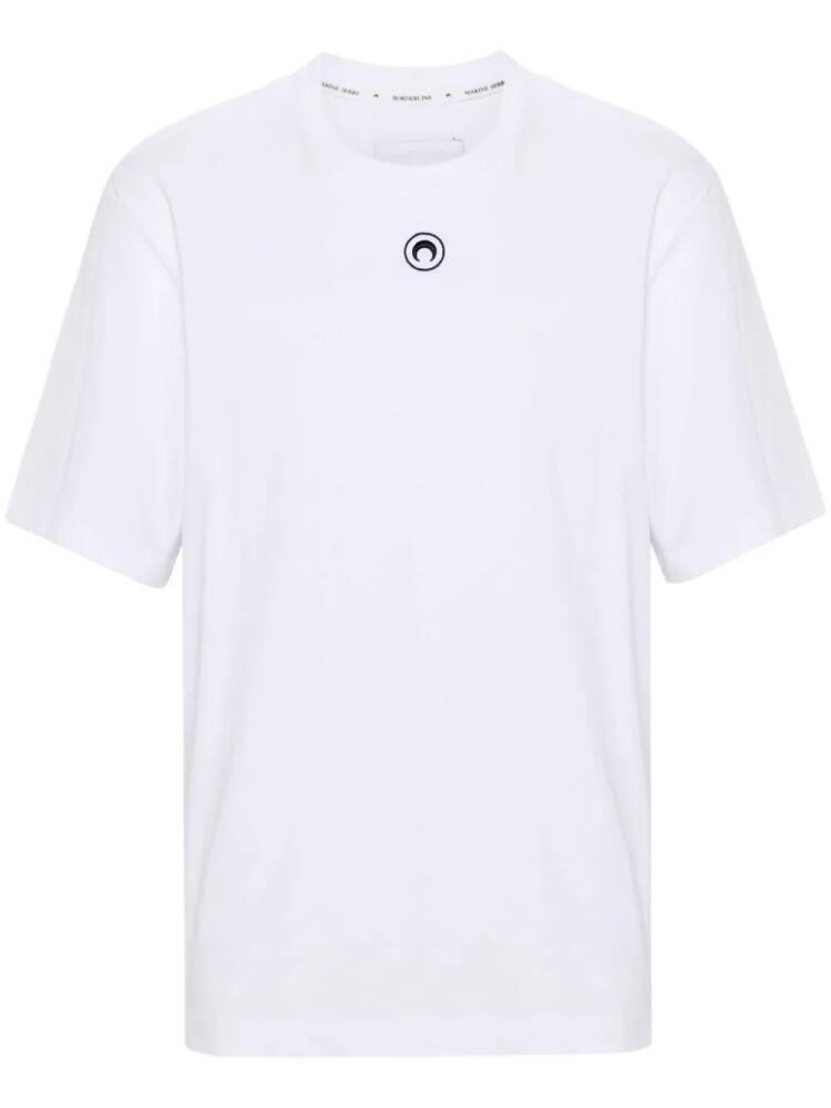 Marine Serre Crescent Moon organic-cotton T-shirt - White Cover