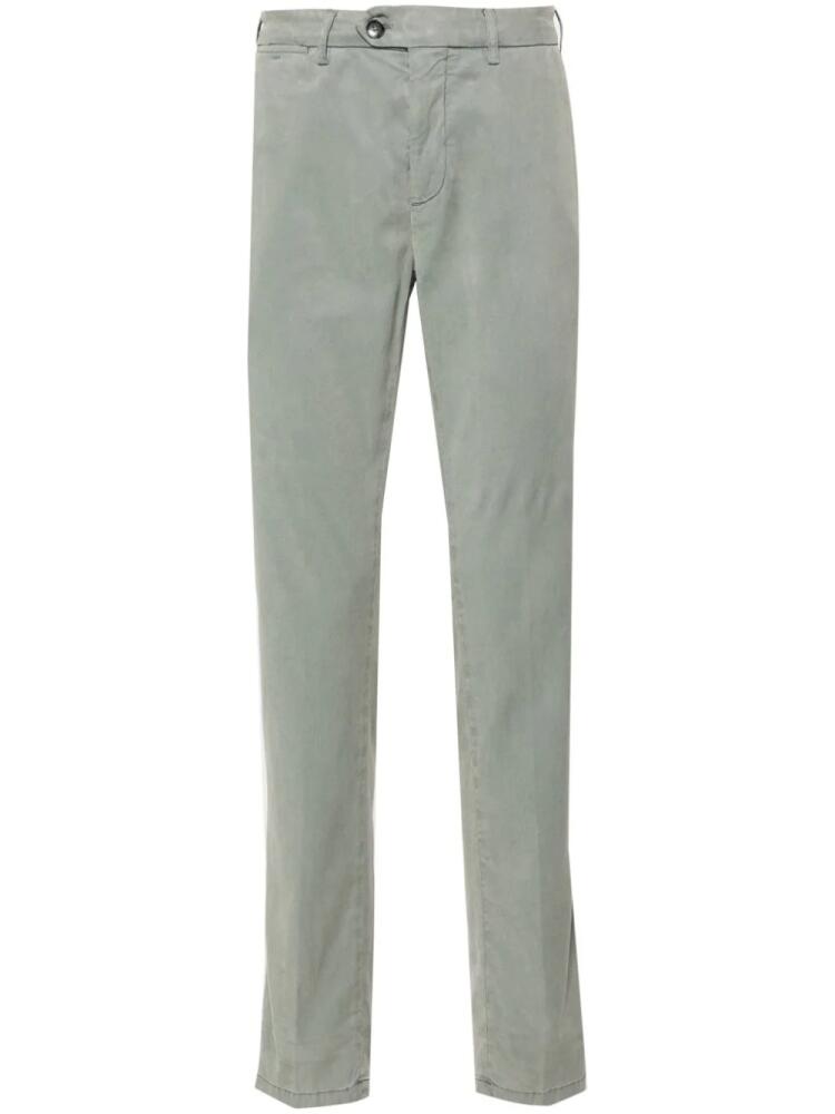 Canali mid-rise tapered chinos - Green Cover