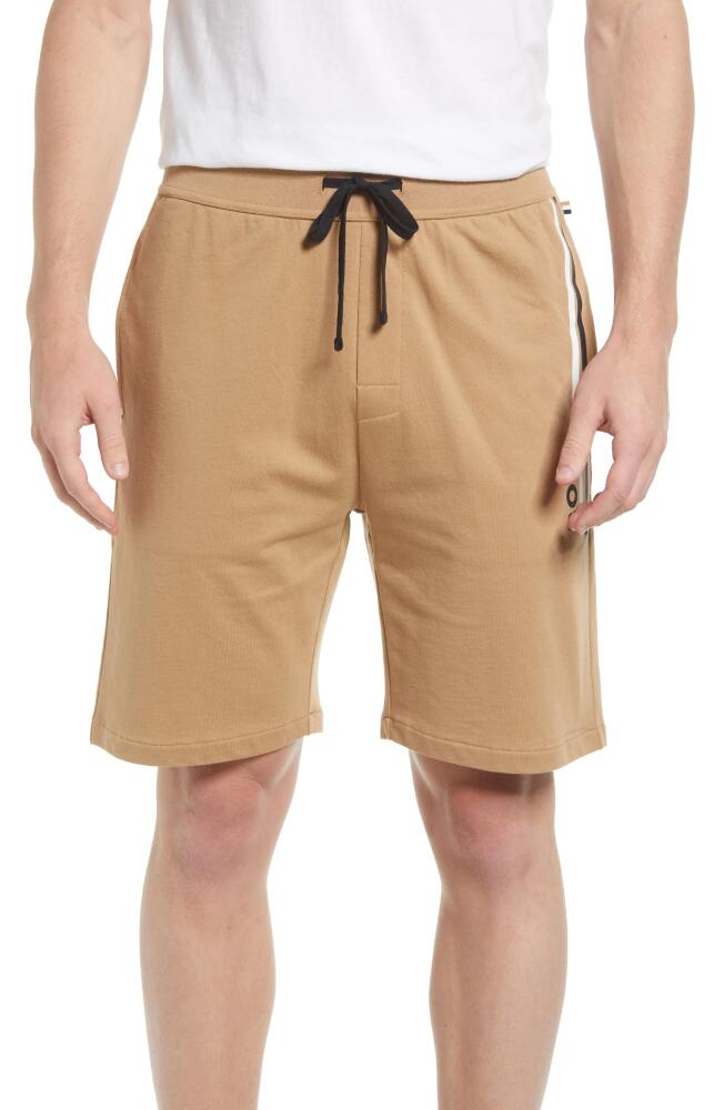 BOSS Essential Cotton Pajama Shorts in Beige Cover