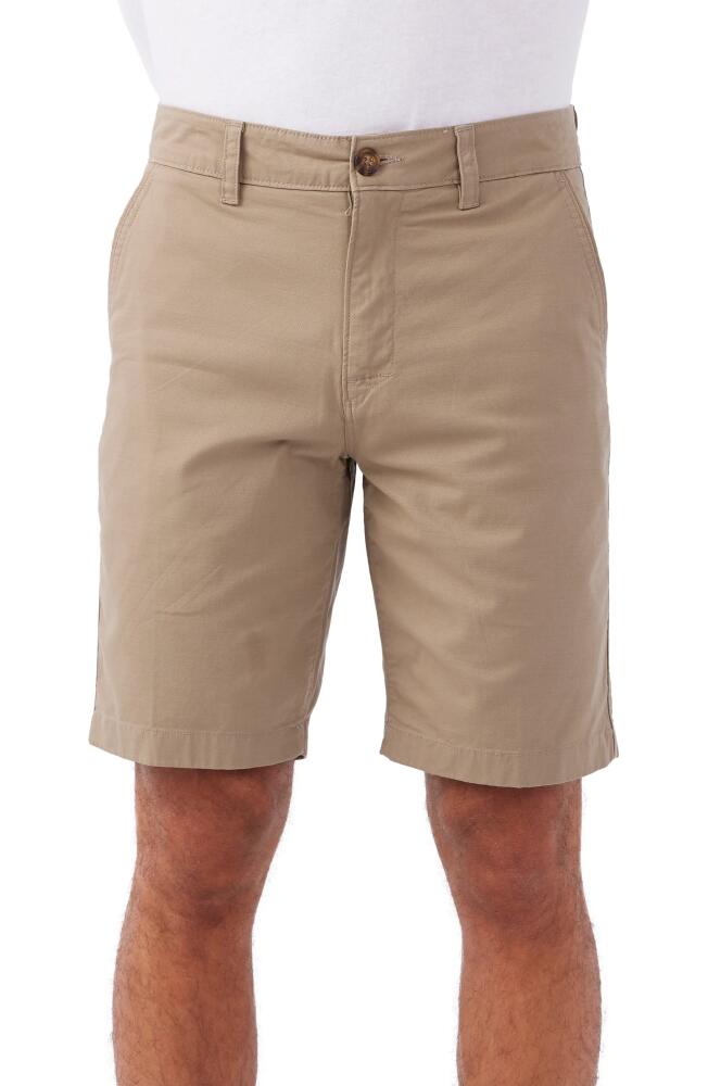 O'Neill Jay Stretch Flat Front Bermuda Shorts in Khaki Cover