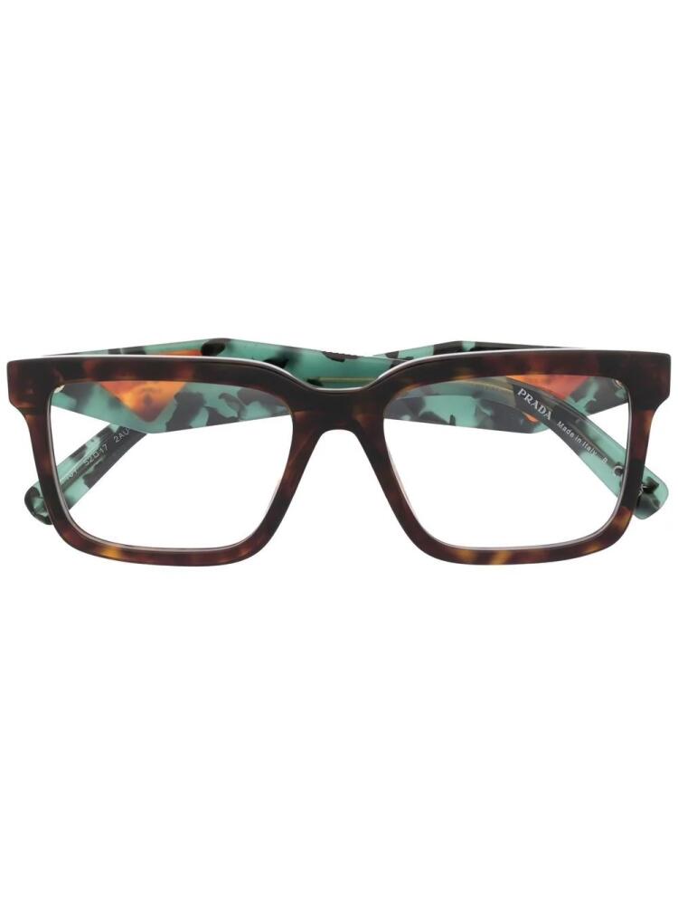 Prada Eyewear square-frame glasses - Brown Cover