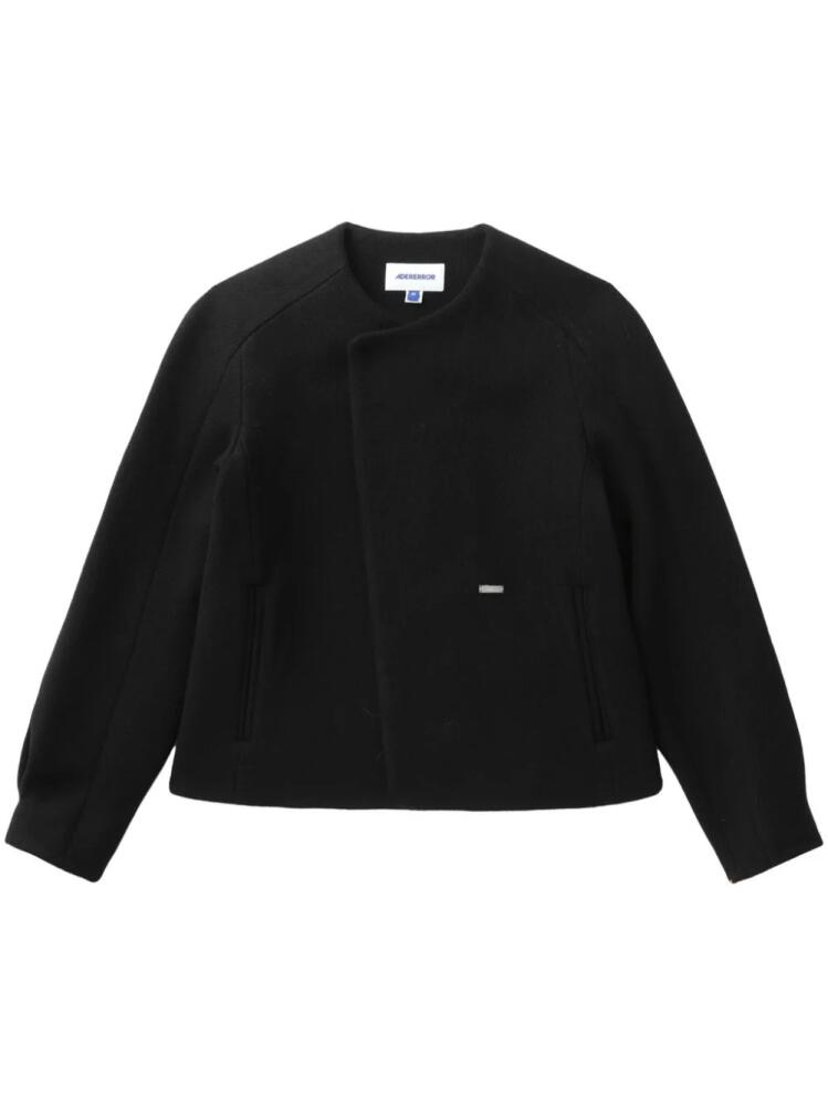 Ader Error logo-appliqué jacket - Black Cover