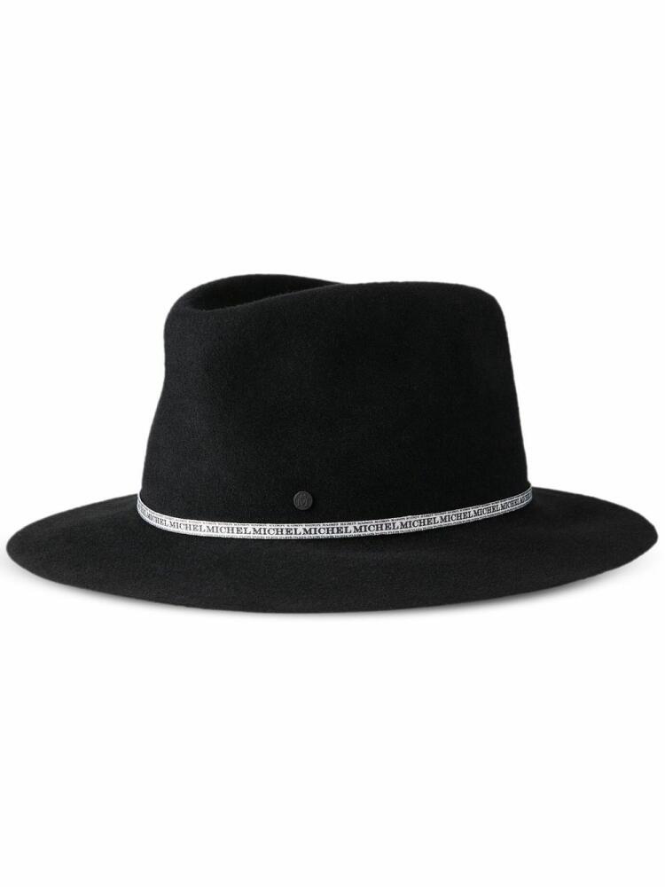 Maison Michel Andre collapsible fedora hat - Black Cover