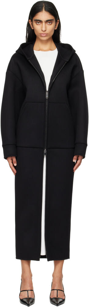 Valentino Black Hoodie Maxi Dress Cover