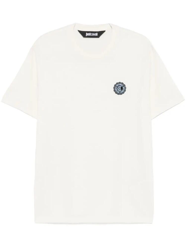 Just Cavalli raised logo T-shirt - Neutrals Cover