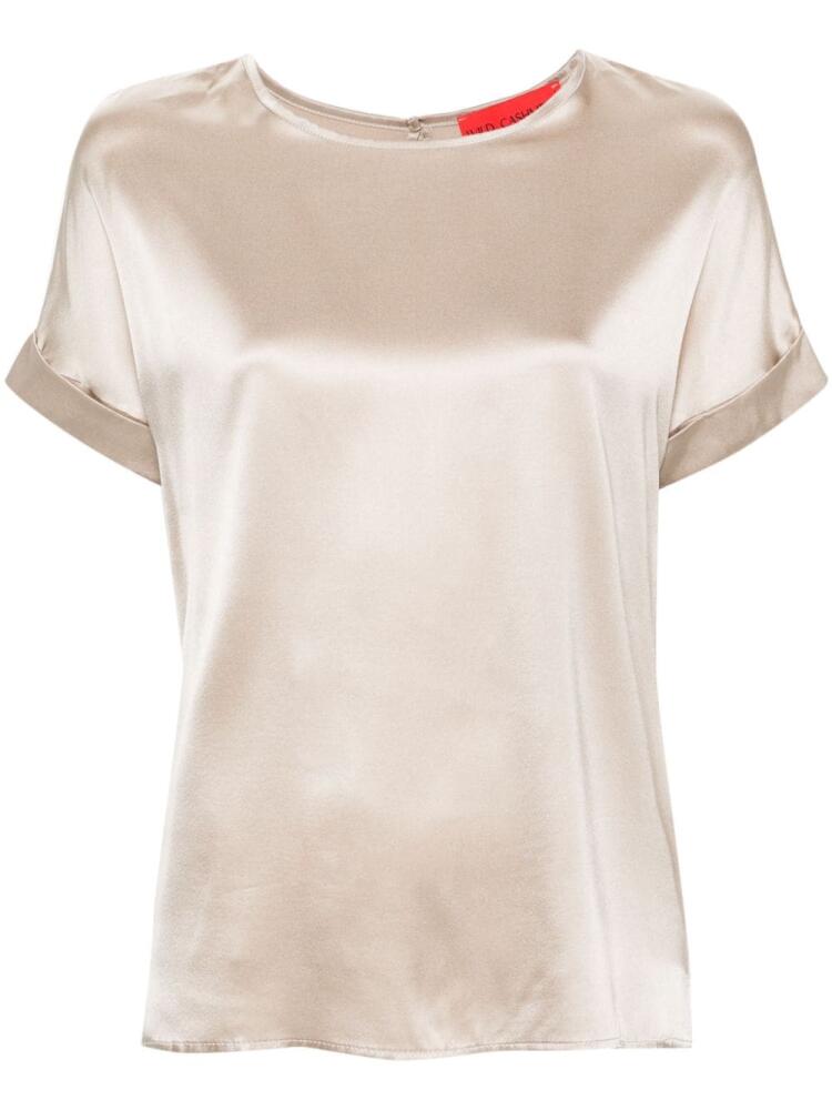 Wild Cashmere Lucille satin blouse - Gold Cover