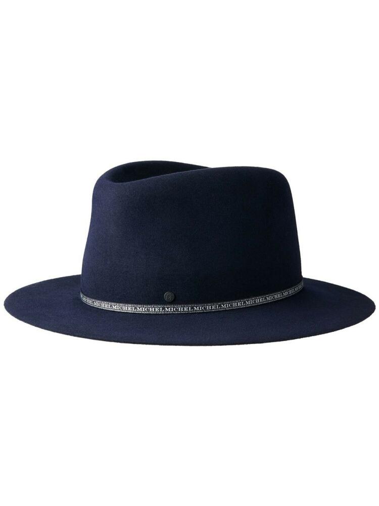 Maison Michel Andre rollabe wool felt fedora - Blue Cover