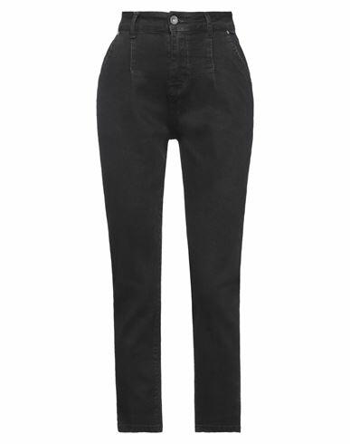 Ean 13 Woman Jeans Black Cotton, Polyester, Elastane Cover