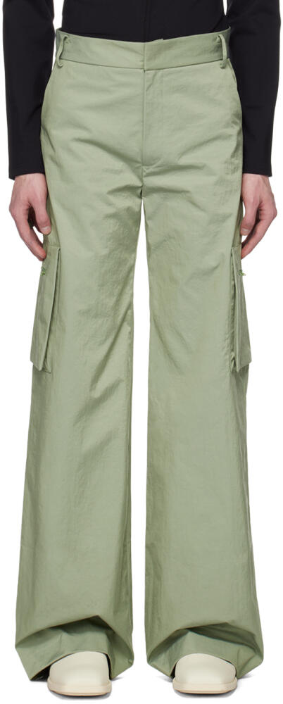 AARON ESH Green Zip Pocket Cargo Pants Cover