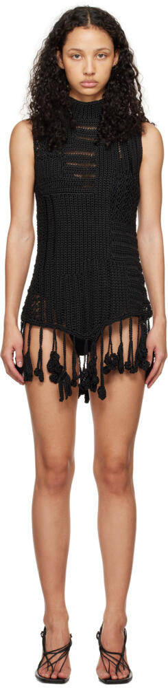 Christopher Esber Black Ramener Rope Minidress Cover