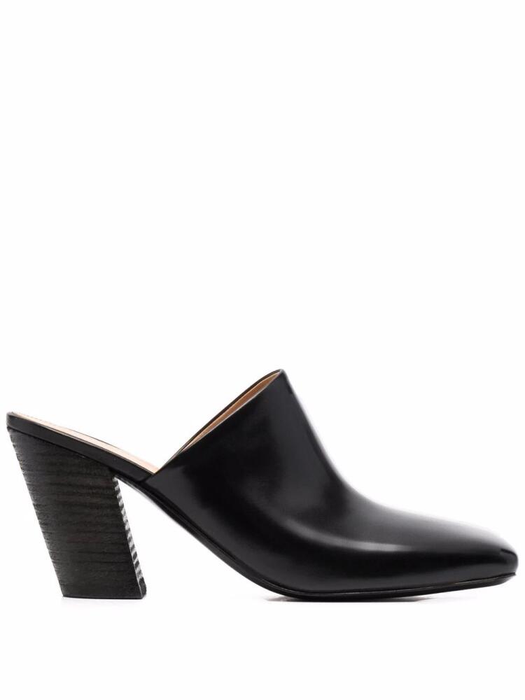 Marsèll square-toe leather mules - Black Cover