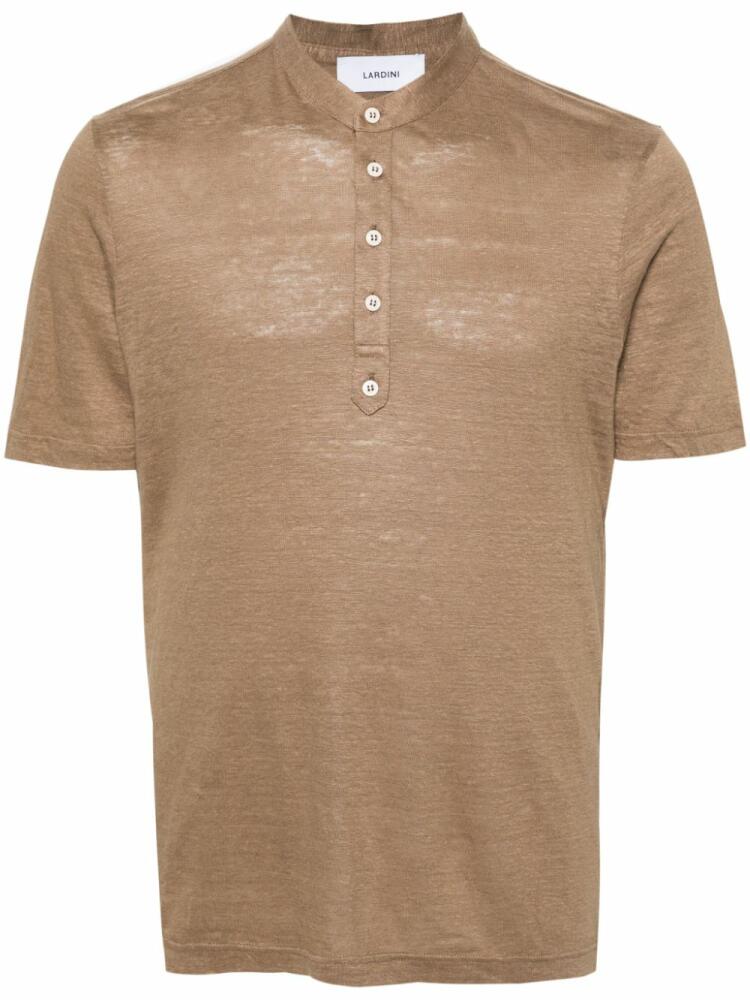 Lardini fine-knit slub T-shirt - Neutrals Cover