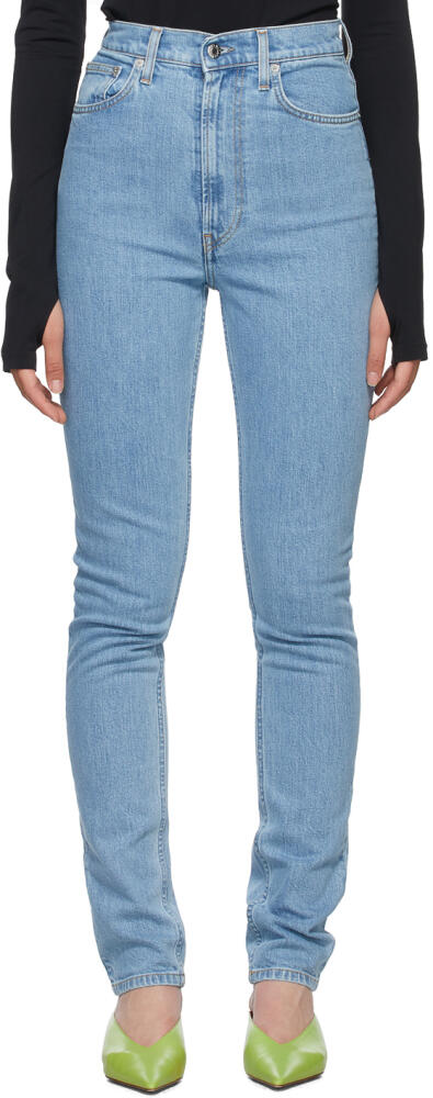 Helmut Lang Blue Hi Spikes Jeans Cover