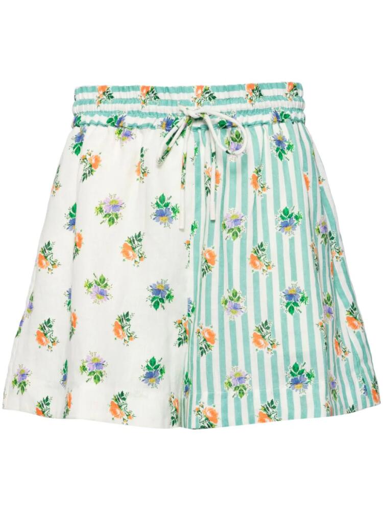 ALEMAIS floral-print linen shorts - Neutrals Cover