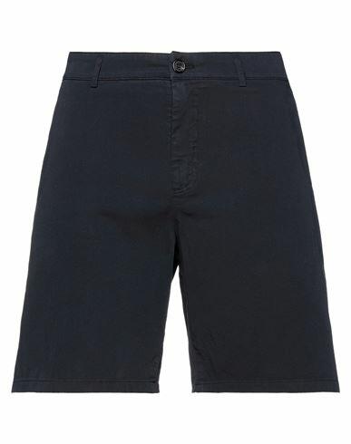 Department 5 Man Shorts & Bermuda Shorts Midnight blue Cotton, Elastane Cover