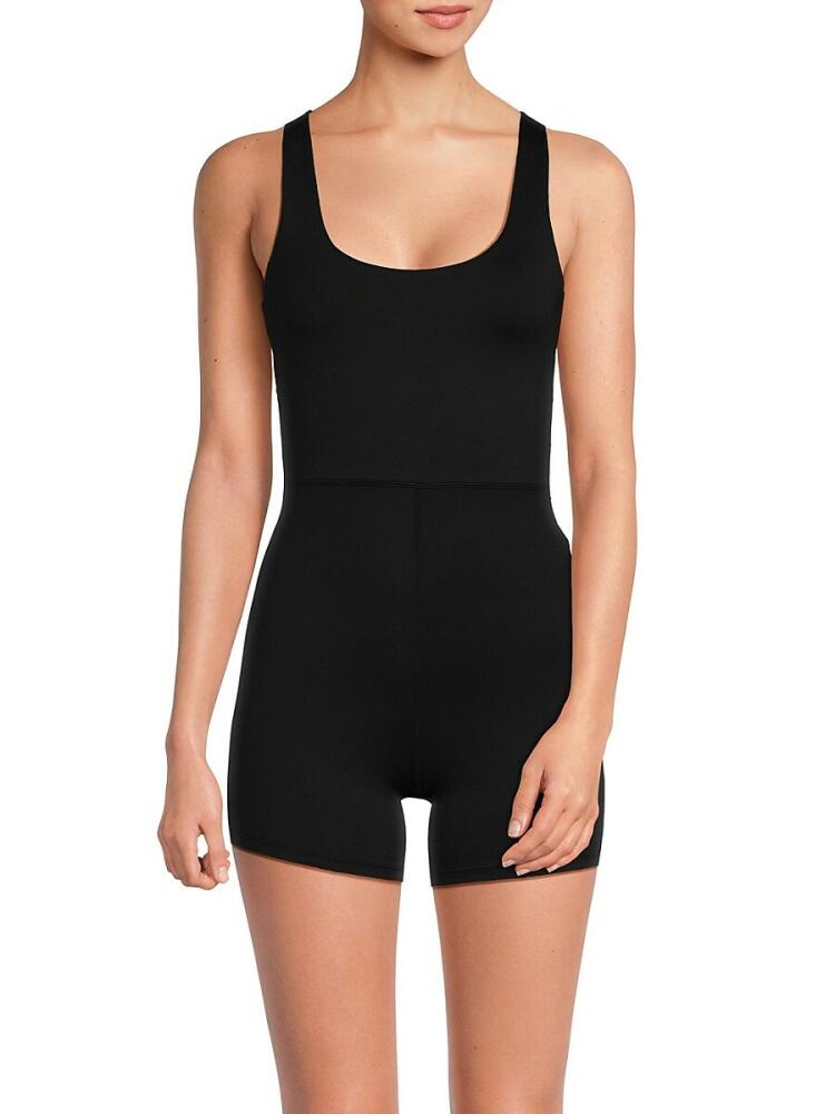 IVL Women's One-Piece Keyhole Bodysuit - Jet Black Cover