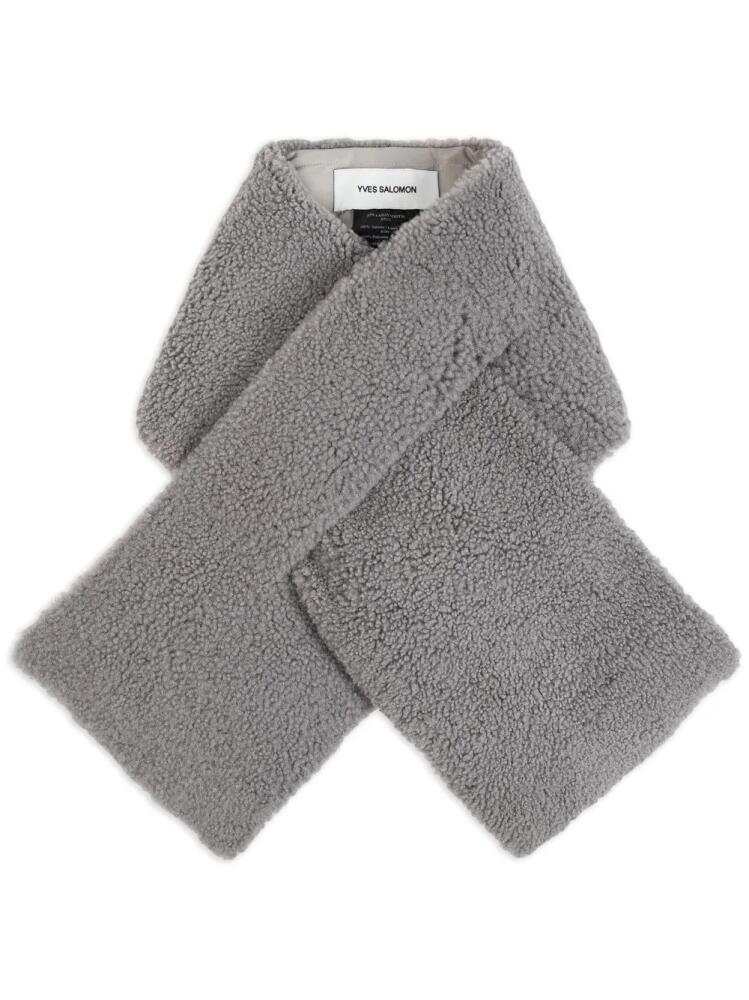 Yves Salomon fur shawl - Grey Cover