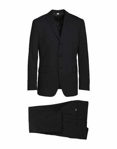 Burberry Man Suit Midnight blue Virgin Wool, Elastane Cover