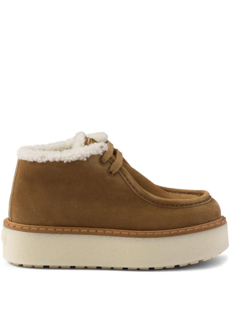 Prada suede chukka boots - Brown Cover