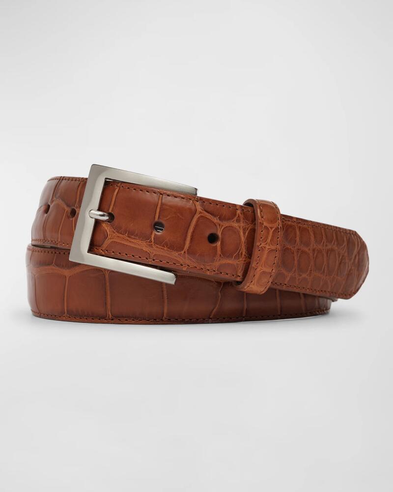 W. Kleinberg Men's Matte Alligator Belt Cover