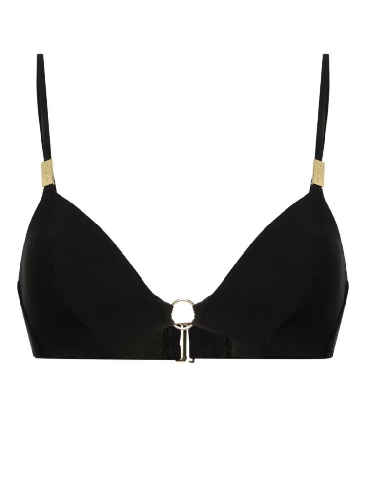 Calvin Klein moulded triangle bikini top - Black Cover