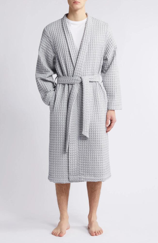 Nordstrom Modern Waffle Robe in Grey Heather Cover